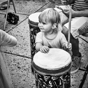 First Friday in September iPhone Drum Circle • Kids #3