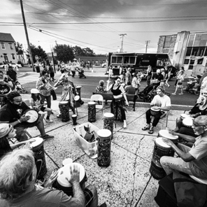First Friday in September iPhone Drum Circle • Ultra Wide