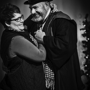 Christmas at the Vandiver – Scott with Wife, acting up
