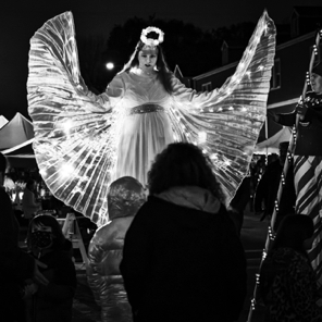 Christmas Parade 2021 • Angel on Stilts